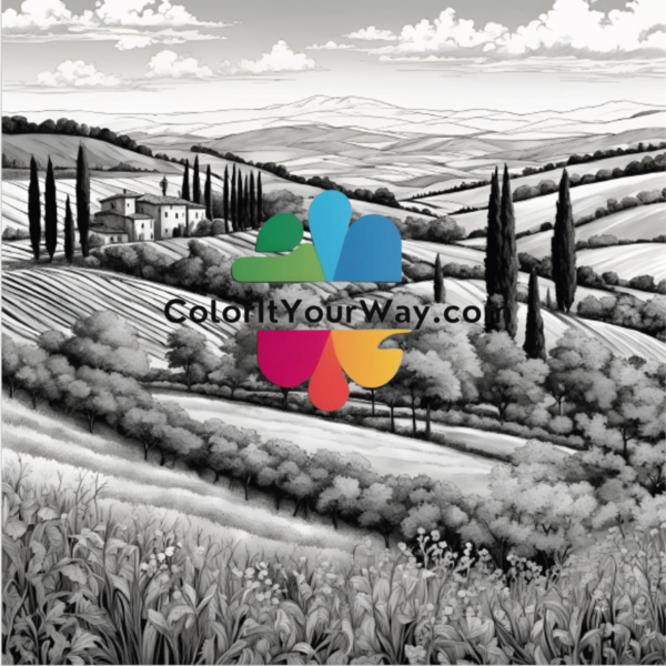 Calm & Cozy: Beautiful Landscapes to Color - digital 10