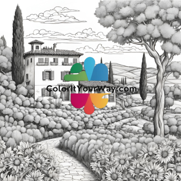 Escape to the Countryside: A Soothing Coloring Book - Image 2
