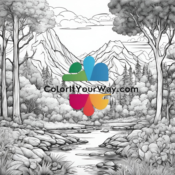 Mindful Coloring: Peaceful Outdoor Views - Image 5