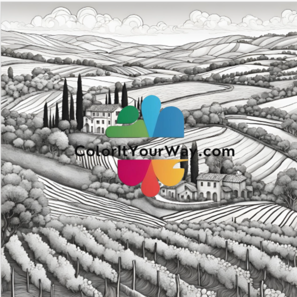 Escape to the Countryside: A Soothing Coloring Book - Image 4
