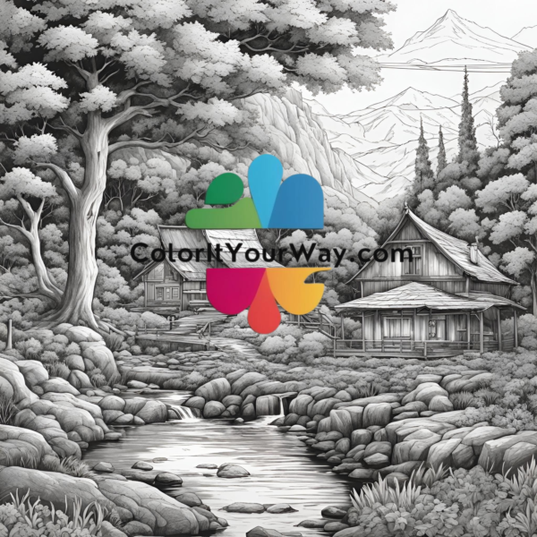 Mindful Coloring: Peaceful Outdoor Views - Image 6