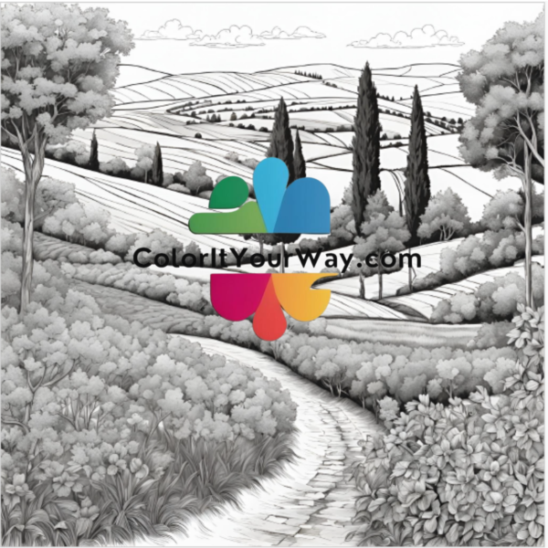 Escape to the Countryside: A Soothing Coloring Book - Image 5