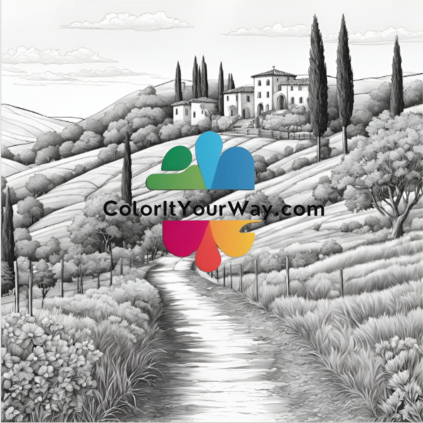Escape to the Countryside: A Soothing Coloring Book - Image 6