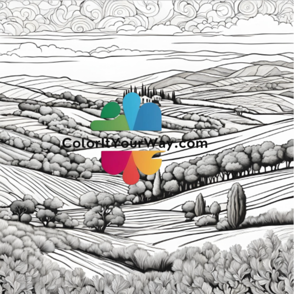 Escape to the Countryside: A Soothing Coloring Book - Image 7