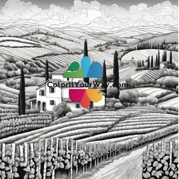 Escape to the Countryside: A Soothing Coloring Book - Image 9