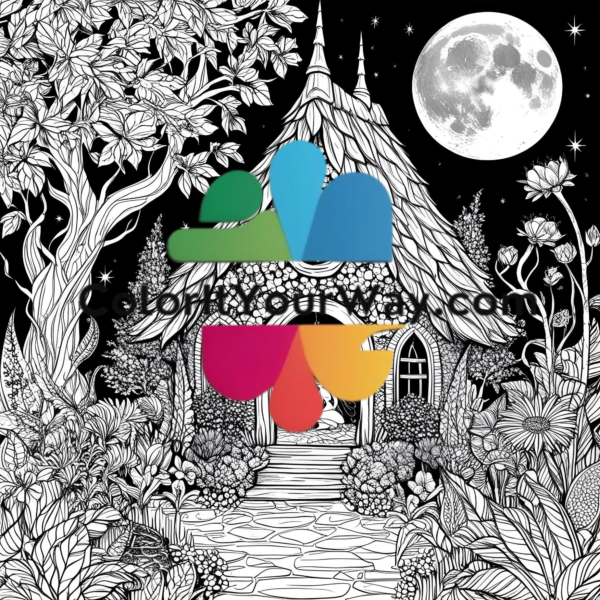 Mystical Gardens: Fantasy Forests Coloring Book - Image 11