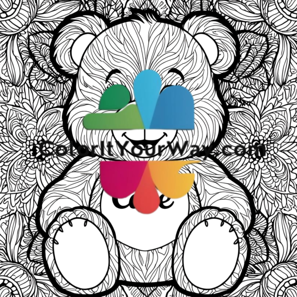 Cuddly Bear World: A Heartwarming Coloring Book of Cute Characters - Image 11