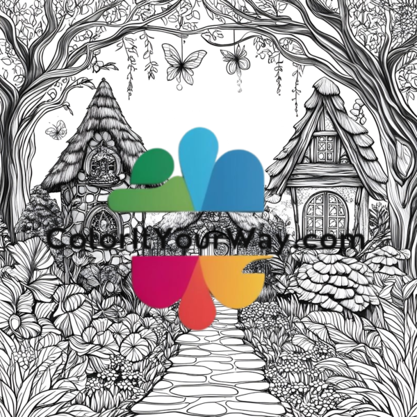 Mystical Gardens: Fantasy Forests Coloring Book - Image 4