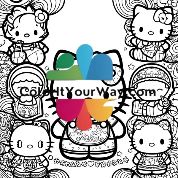 Kawaii World: A Fun & Whimsical Coloring Book of Cute Characters - Image 5