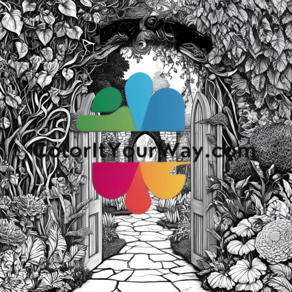 Secret Garden Fantasy: A Magical Coloring Book of Hidden Portals & Mystical Keys - Image 5