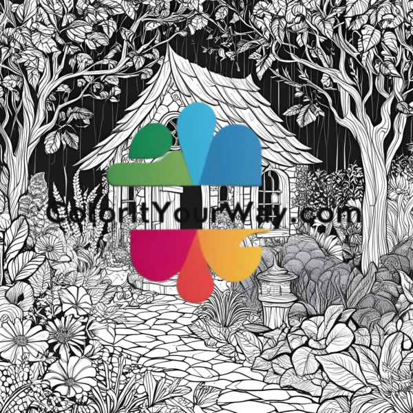 Mystical Gardens: Fantasy Forests Coloring Book - Image 7