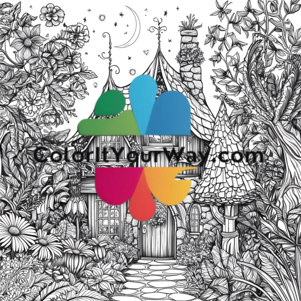 Mystical Gardens: Fantasy Forests Coloring Book - Image 10