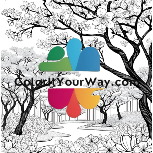 Season of Bloom: A Stunning Spring Coloring Book for Adults & Kids - Image 4