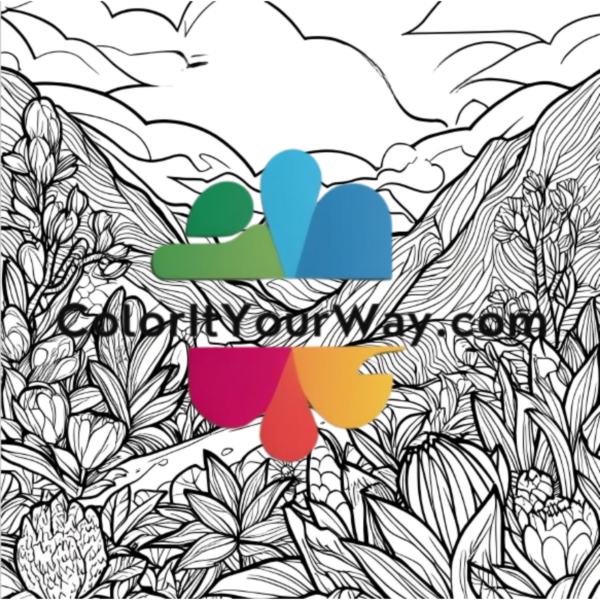 Spring Serenity: A Floral & Nature Coloring Escape - Image 2