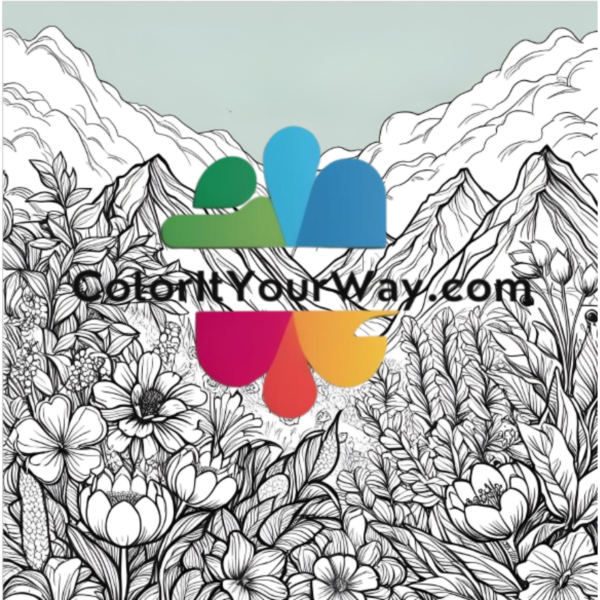 Spring Serenity: A Floral & Nature Coloring Escape - Image 3