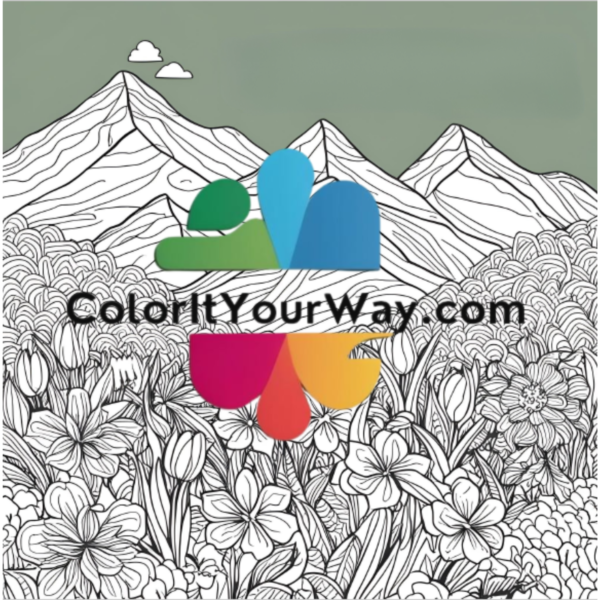 Spring Serenity: A Floral & Nature Coloring Escape - Image 5