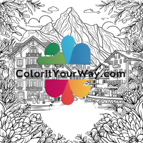 Spring Nature Scenes: Relax & Color Beautiful Outdoor Views - Image 10